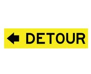 Detour (Arrow) - Multi Message Sign 
