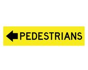 Pedestrians (arrow) - Multi Message Sign 