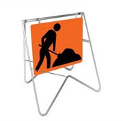 Workman - Swing Stand & Sign 