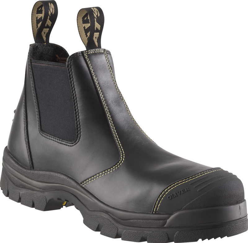 Oliver 55-320 Black Elastic Sided Boot | Ballarat Safety Pty Ltd