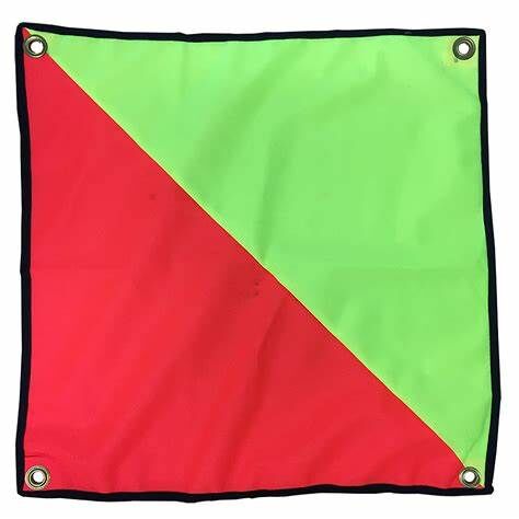 Vehicle and Truck Oversize Load  Fabric Flags with Eyelets