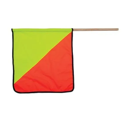 thumbnail image 2 of OWPI 18-Inch Orange Warning Flags – 6 Pack, Safety Flags For Oversize Load, Pilot Car 2 of 3