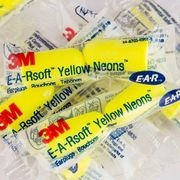 3M EARsoft Yellow Neons Uncorded Earplugs Poly Bag 3121250