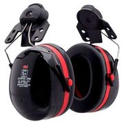 3M™ PELTOR™ Optime™ III Helmet Attach Earmuff H540P3GS/E, Black and Red, C