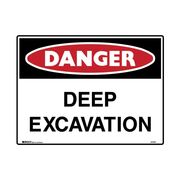 Danger Deep Excavation Sign 