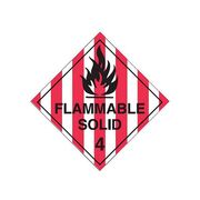 Dangerous Goods Signs - Flammable Solid 4