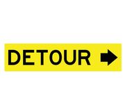 Detour Arrow  Multi Message Sign 