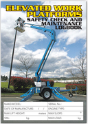 Elevated Work Platform Logbook 