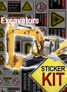 Excavator Sticker Kit 