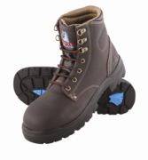 Steel Blue Argyle Lace up Safety Boot